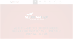 Desktop Screenshot of mybillsarehigh.com