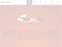 Tablet Screenshot of mybillsarehigh.com